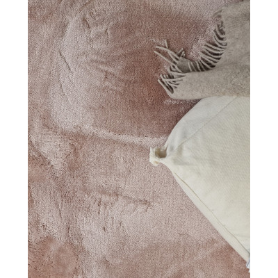 Cozy dusty pink - maskinvevd teppe